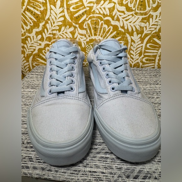 Old Skool Pastel Mono Shoe “Dusty Blue” size Women’s 9.5/Men’s 8 - Picture 6 of 7